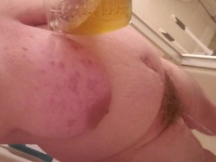 Wish you were here!  - chubby trans piss