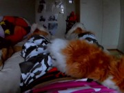 Preview 1 of Fursuiter POV masturbating and moaning
