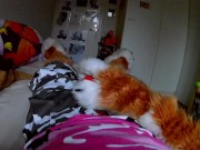 Preview 2 of Fursuiter POV masturbating and moaning