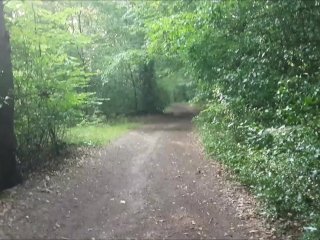 Risky Outdoor Public Woodland Path_Fuck &Blowjob