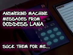 Answering machine Messages 1 Suck them for me 10/16