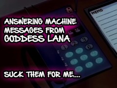 Answering machine Messages 1 Suck them for me 2/16