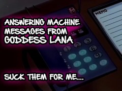 Answering machine Messages 1 Suck them for me 3/16