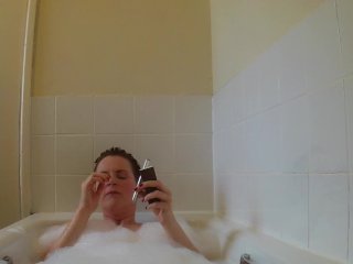 Cigar and having a bath