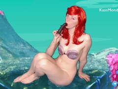 Ariel Finds Her Voice - Taking a BIG Dildo! (ft Mr Hankey's BFG)