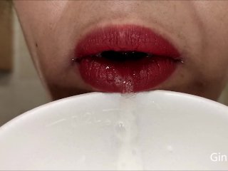 Foam cup full of spit and bitten (Short version)