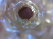 Preview 6 of Trans girl webcam extreme closeups, camera in fleshlight