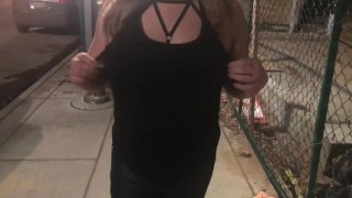 Flashing Tits in Downtown Denver 