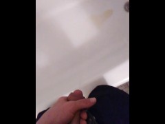 POV Pissing in My Bathtub, Before I Cleaned It Up