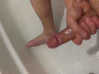 masturbation, big dick, shower, masturbate