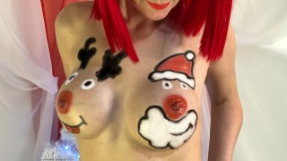 Tits Santa Rate My First Christmas Body Art