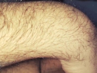 Jacking off Latino Cock with Huge Load