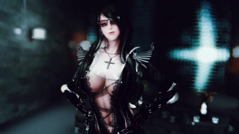 skyrim Dangerous girl in the night club(4P)