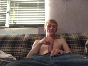 Preview 1 of Twink  self sucking on the couch