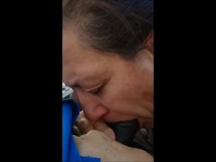 Hungry For Cock, Granny Sucking BBC Till Cum Filled My Mouth