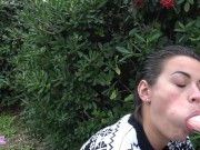 Preview 3 of I'm in public park and make me a massive facial after a outside blowjob