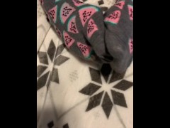 Teen girl socks up close ASMR 