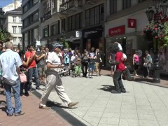 Brunette Babe Aika Naked On Public Streets