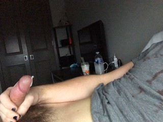 Gay Teen Blows a Load after Class