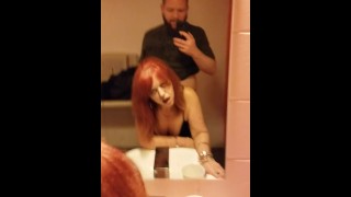 While People Wait Outside For A Stranger From The Bar I Perform An Amateur Public Bathroom Quickie