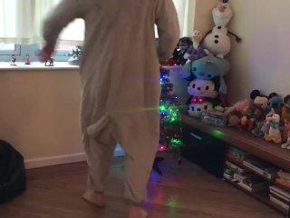 Totoro Onesie Booty Shaking