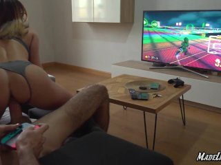 Busty Teen Fucks_Me While I Play NintendoSwitch - BLOWJOB Part 1