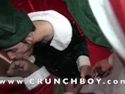 French slut fucked bareback by 2 santa claus for christmas