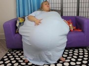 Preview 5 of SSBBW Feedee Ivy Davenport Eats Until She Pops Explodes