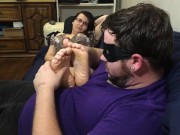 Preview 5 of Stinky Ankle Socks Removal, Foot Worship and Foot Sniffing.. Shy 25yo Kiora