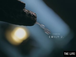 Puffy nippled milf fucking herself hard in a run down shack