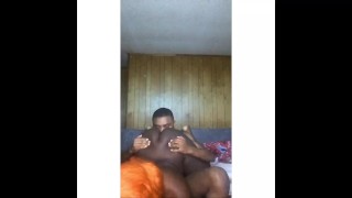 TRANNY TAKING DICK AS HIS FAT ASSESSION