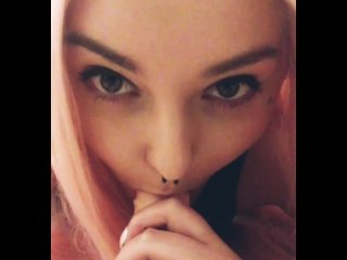 blowjob, pink hair, oral sex, amateur
