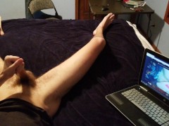 Jerking off while my familiy is outside my room