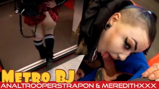 In Helsinki's Subway A Gothic Teen Babydoll Eats Dick