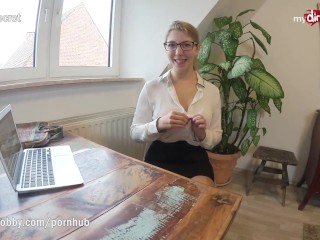 MyDirtyHobby - Teen Intern Fucks her Coworker in the Office