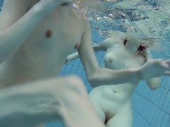 Anna Netrebko and Lada Poleshuk underwater lesbos