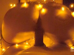 Экстремальный секс с нимфо в гирлянде /