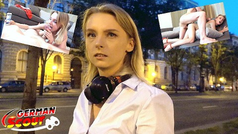 GERMAN SCOUT - CUTE COLLEGE CANDY SEDUCE TO FUCK AT PICKUP MODEL JOB