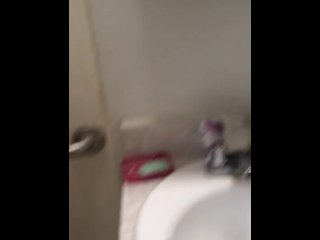 Solo Bathroom Showing Soapy Cock