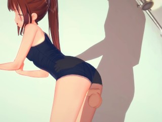 Riko Suminoe - Poolside Sex - Kissx Step Sis - 3D Hentai