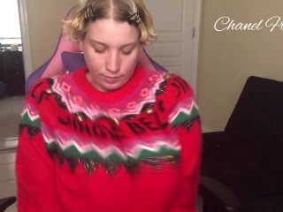Bouncing My Huge Swollen Tits In My XXXMAS Sweater!