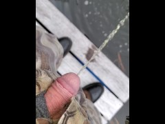 Pissing in the pond b4 hunting 