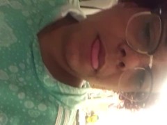 SSBBW pisses in cup licks piss Cums moans squirts o face slaps pussy hard