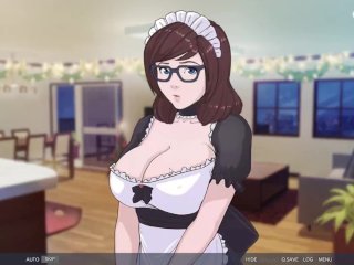 60fps, hentai game, anime, Maid Creampie