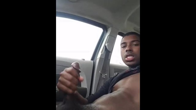 Inside my car wank at the park. 