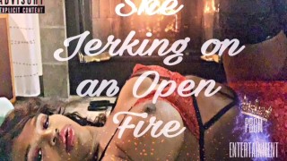 Ella se masturba en un Fire Nyla Jackson abierto