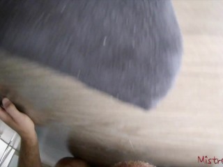 Femdom worship Mistress Kym socks and feet (POV) video thumbnail