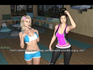 gameplay, blonde, big tits, step fantasy