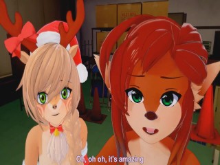 (3D Hentai) (Furry) Le Sexe De Noël Du Père Noël