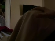 Preview 6 of Getting a blowjob under the blanket I cum in her mouth